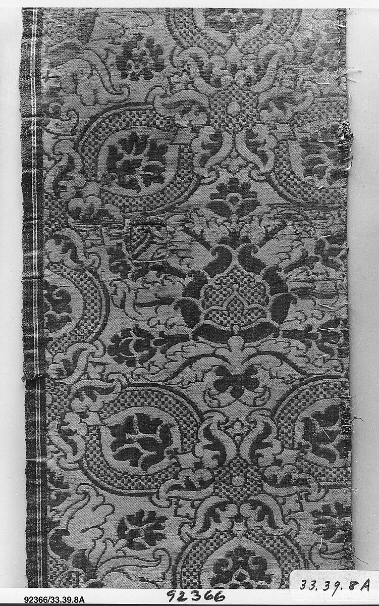 Back of a chasuble, Silk and linen, Italian, possibly Florence 