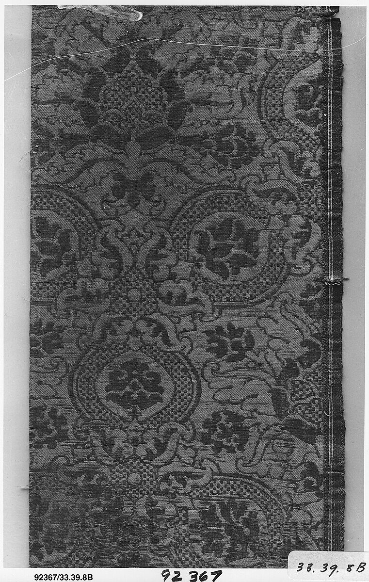 Orphrey and two panels, Silk and linen, Italian, possibly Florence 
