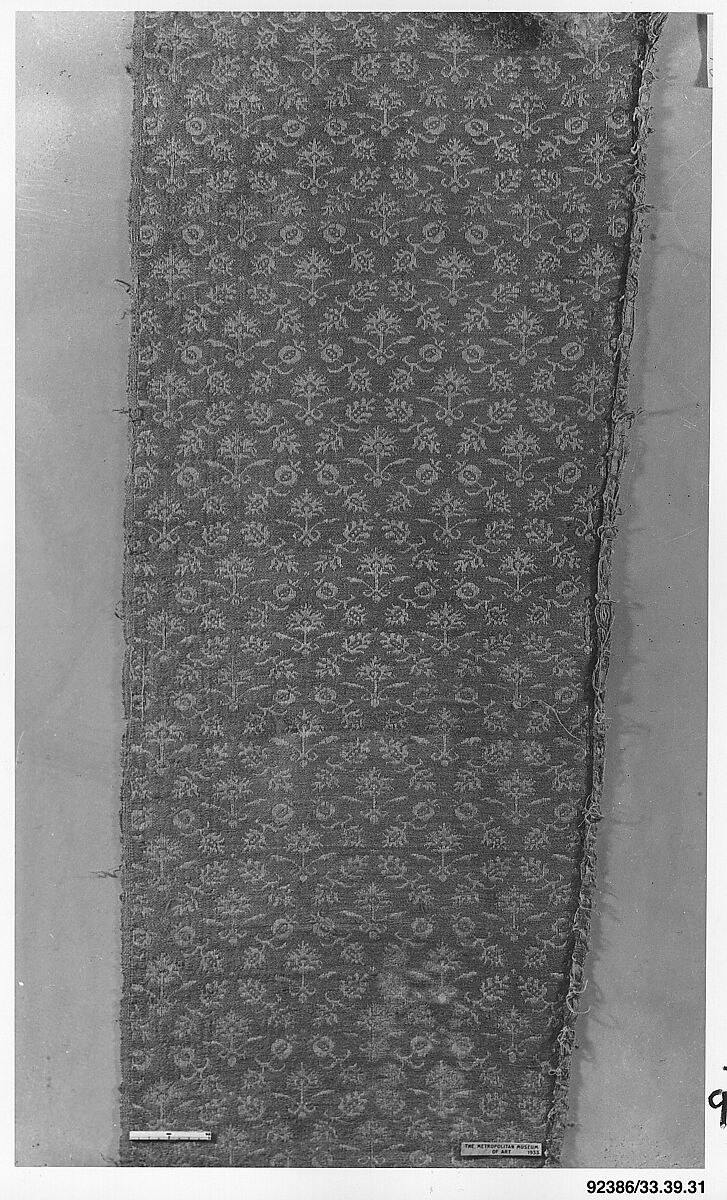 Fragment, Cotton and wool, Spanish 