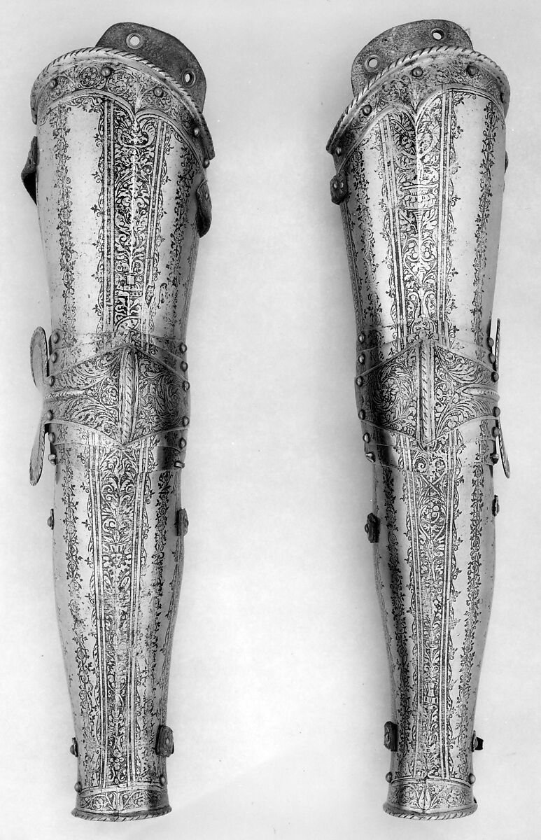 Composed Armor for a Youth, Some elements made by Raymond Bartel (French, died 1949), Steel, leather, textile, Italian, German, French, and American