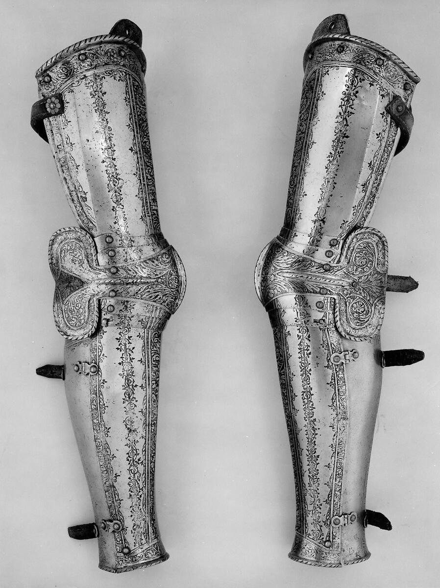 Composed Armor for a Youth, Some elements made by Raymond Bartel (French, died 1949), Steel, leather, textile, Italian, German, French, and American