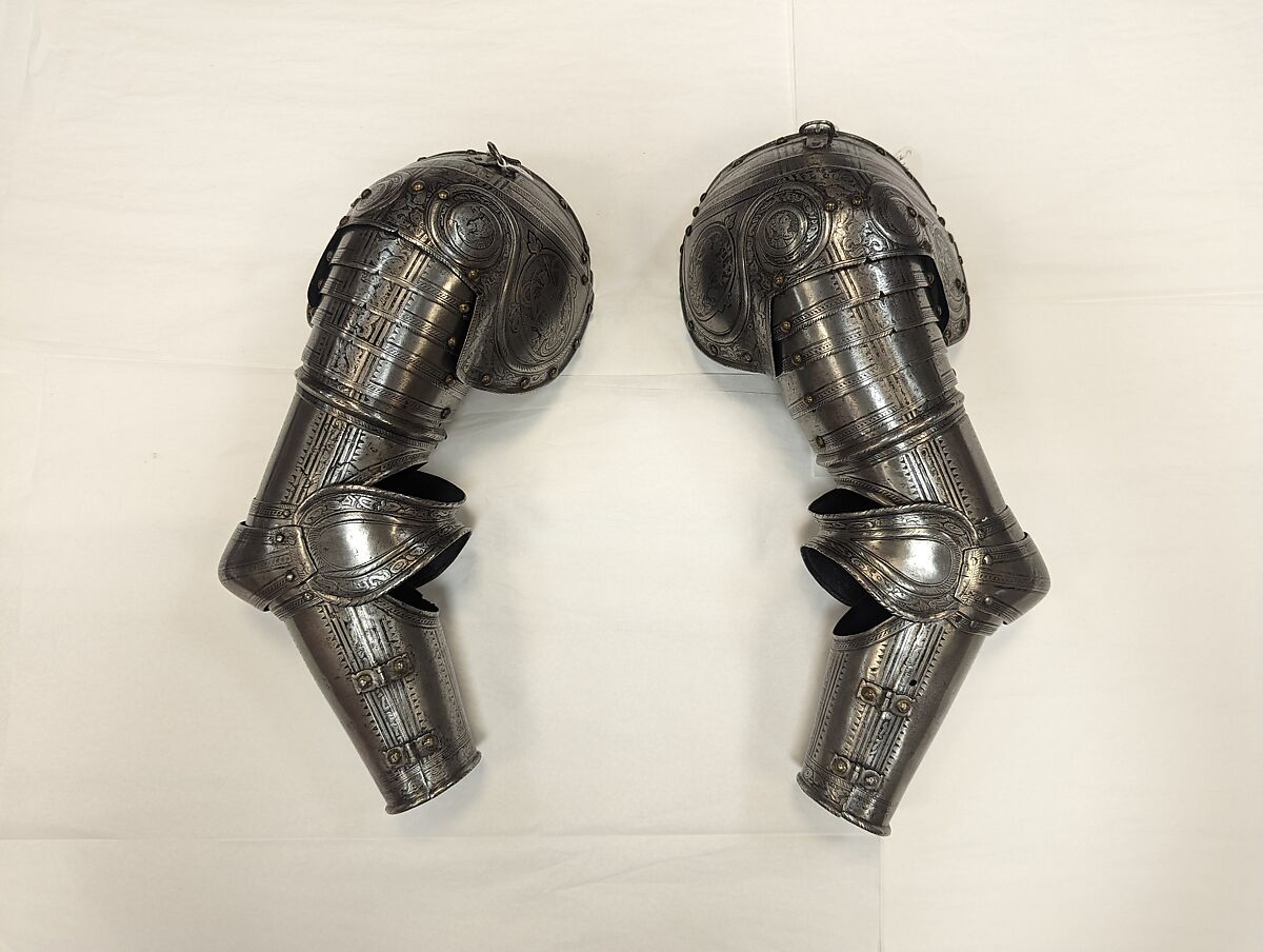 Composed Armor for a Youth, Some elements made by Raymond Bartel (French, died 1949), Steel, leather, textile, Italian, German, French, and American