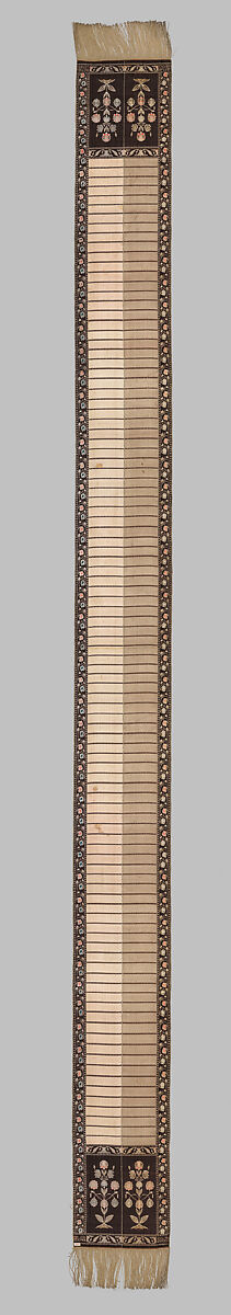 Sash, Leo Madjarski, Silk and metal thread, Polish, Sluck