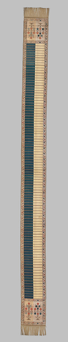 Sash, Leo Madjarski, Silk and metal thread, Polish, Sluck
