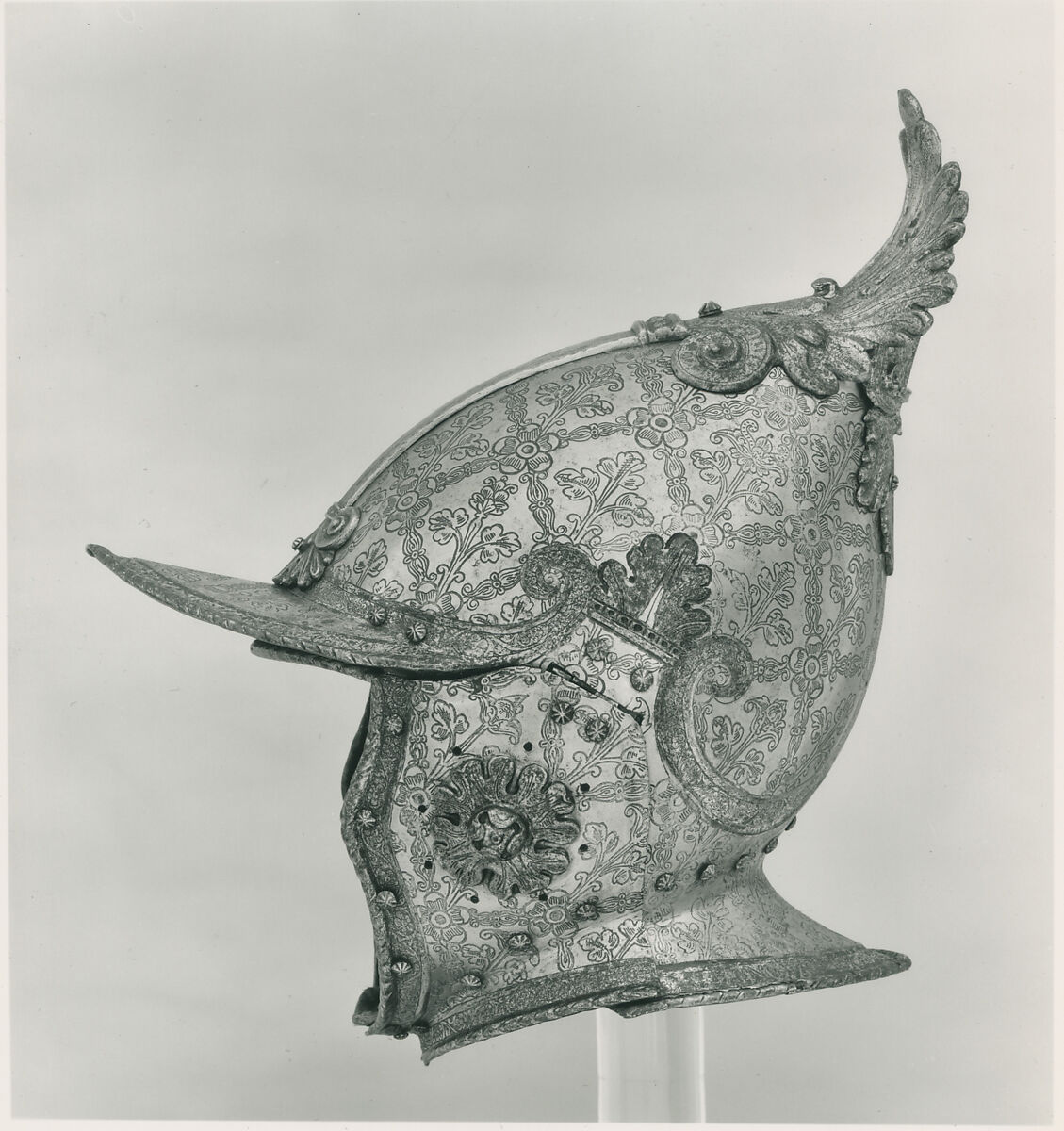 Armor of Giovanni Battista Bourbon del Monte (1541–1614), Steel, gold, textile, leather, Italian, possibly Brescia