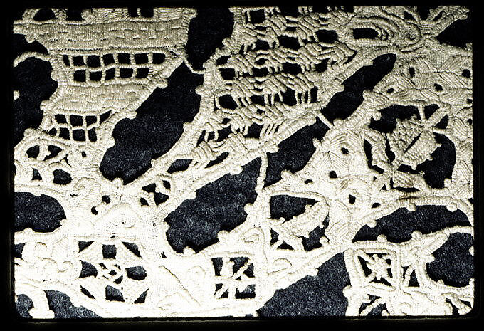 Border, Cutwork, punto in aria, linen, Italian