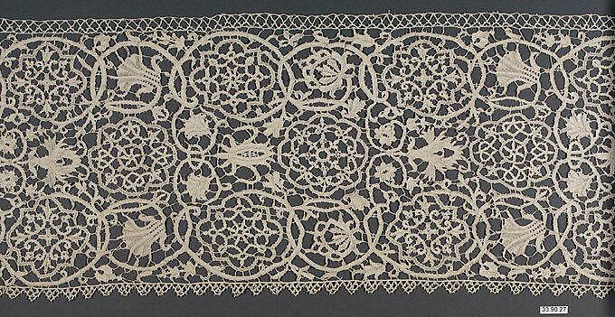 Border, Needle lace, Italian 