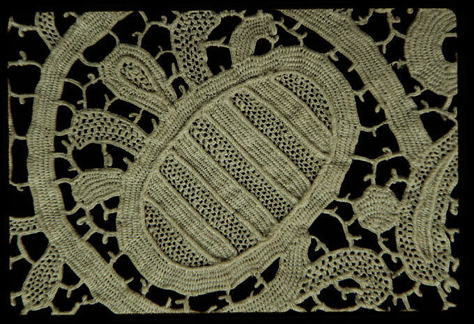 Flounce, Style of Bartolomeo Danieli (Italian, active Bologna and Siena 1610–1643), Needle lace, Italian