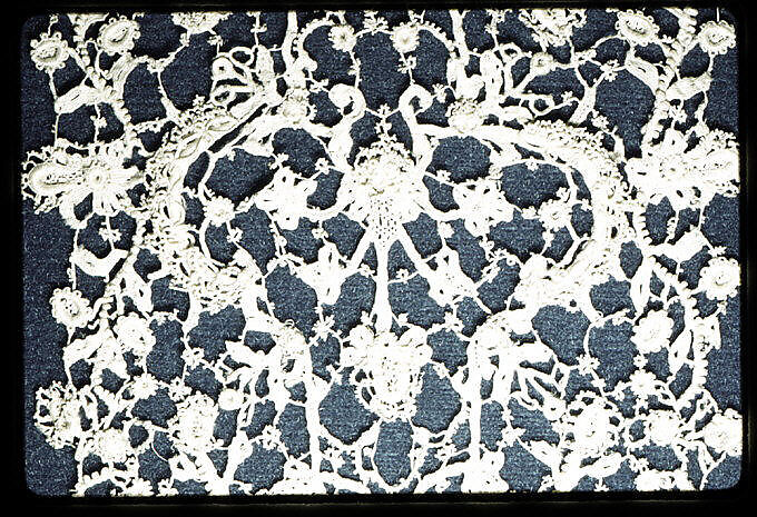 Lappet, Needle lace, Italian, Venice