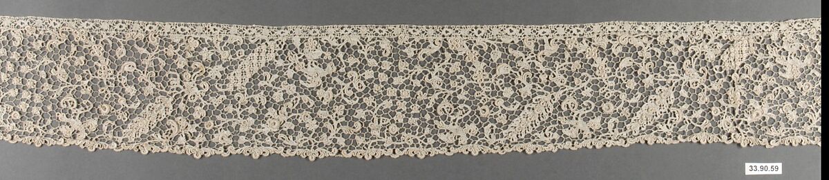Border, Needle lace, French 