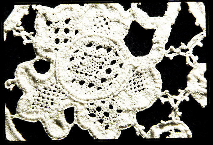 Border, Needle lace, mezzo punto, Italian