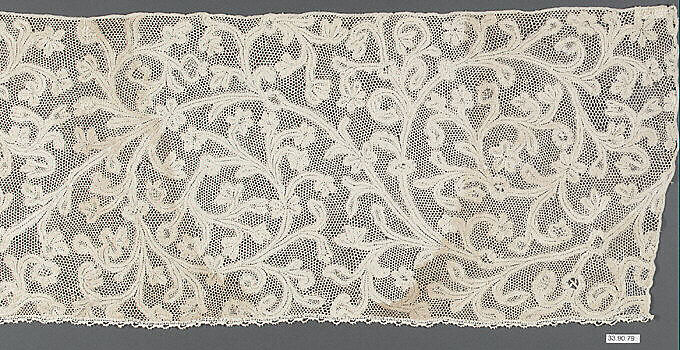 Border, Bobbin lace, Milanese lace, Italian 