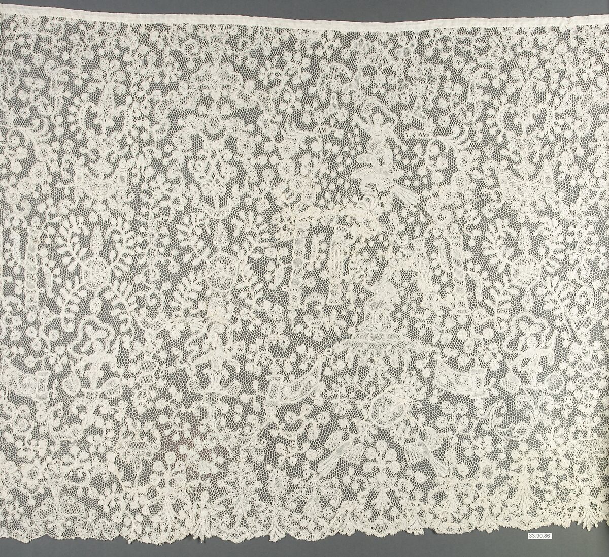 Flounce, Bobbin lace, Flemish, Brussels