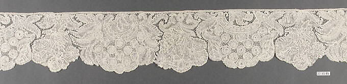 Edging, Bobbin lace, point d'Angleterre, Flemish, Brussels 