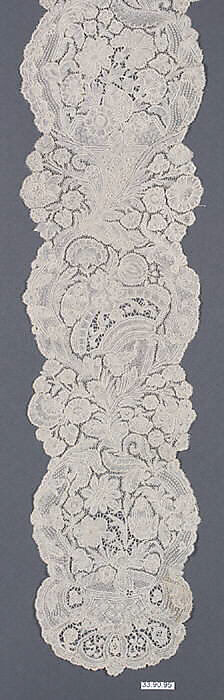 Chevron, Bobbin lace, point d'Angleterre, Flemish, Brussels 