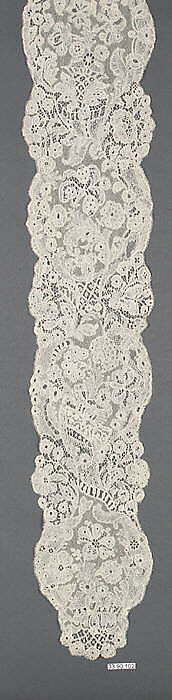 Lappets, Bobbin lace, point d'Angleterre, Flemish, Brussels 