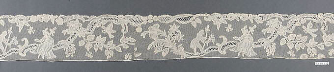 Edging, Bobbin lace, point d'Angleterre, Flemish, Brussels 