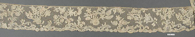 Edging, Bobbin lace, point d'Angleterre, Flemish, Brussels 