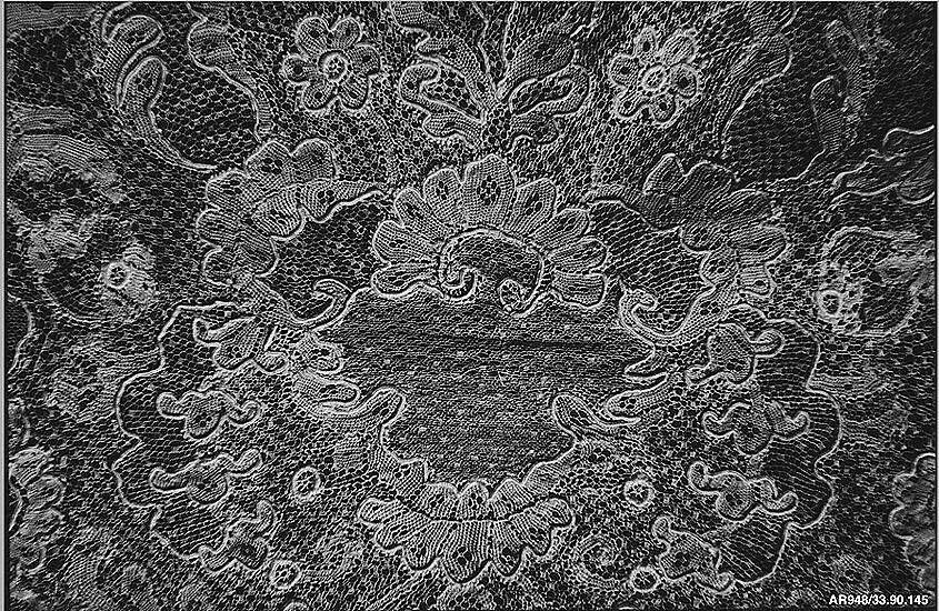 Edging, Needle lace, point d’Alençon, French
