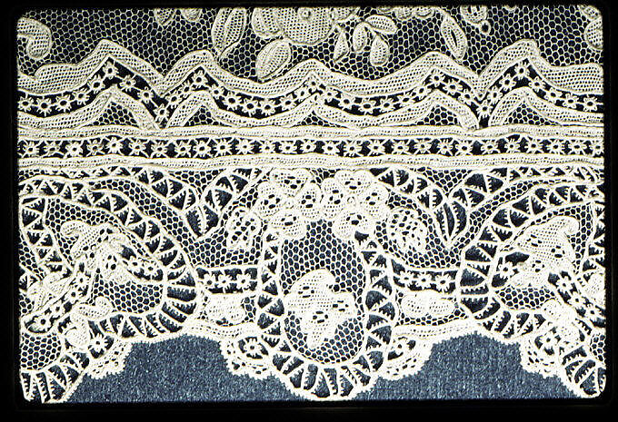 Lappet, Needle lace, point d’Alençon, French