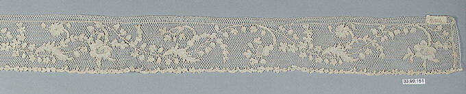 Edging, Needle lace, point d'Argentan, French 