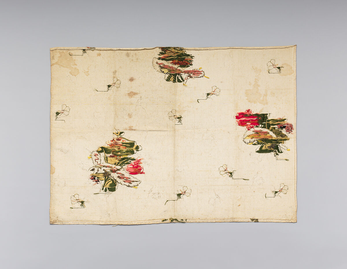 Fragment, Silk and metal thread, British