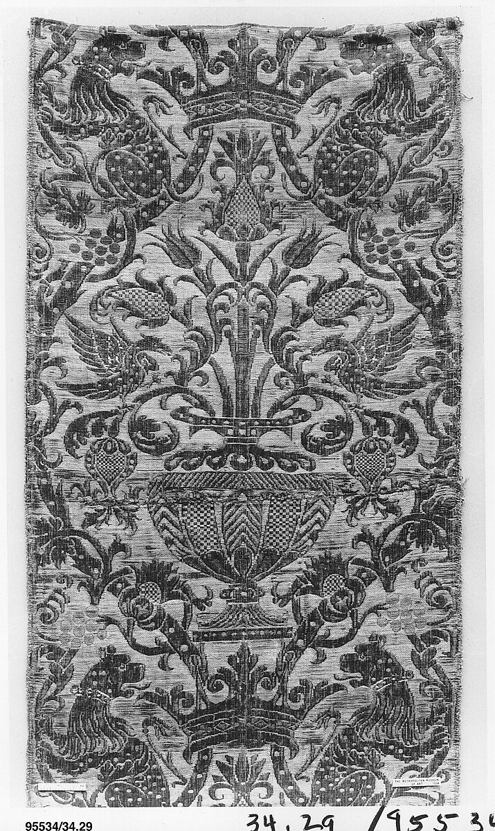 Panel, Silk and hemp, Spanish, Toledo