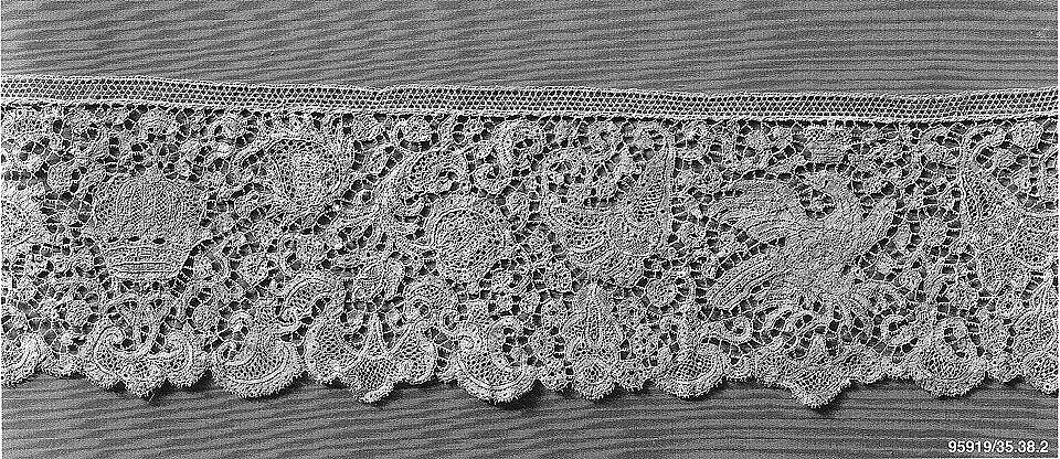 Border, Bobbin lace, point d'Angleterre, Flemish, Brussels