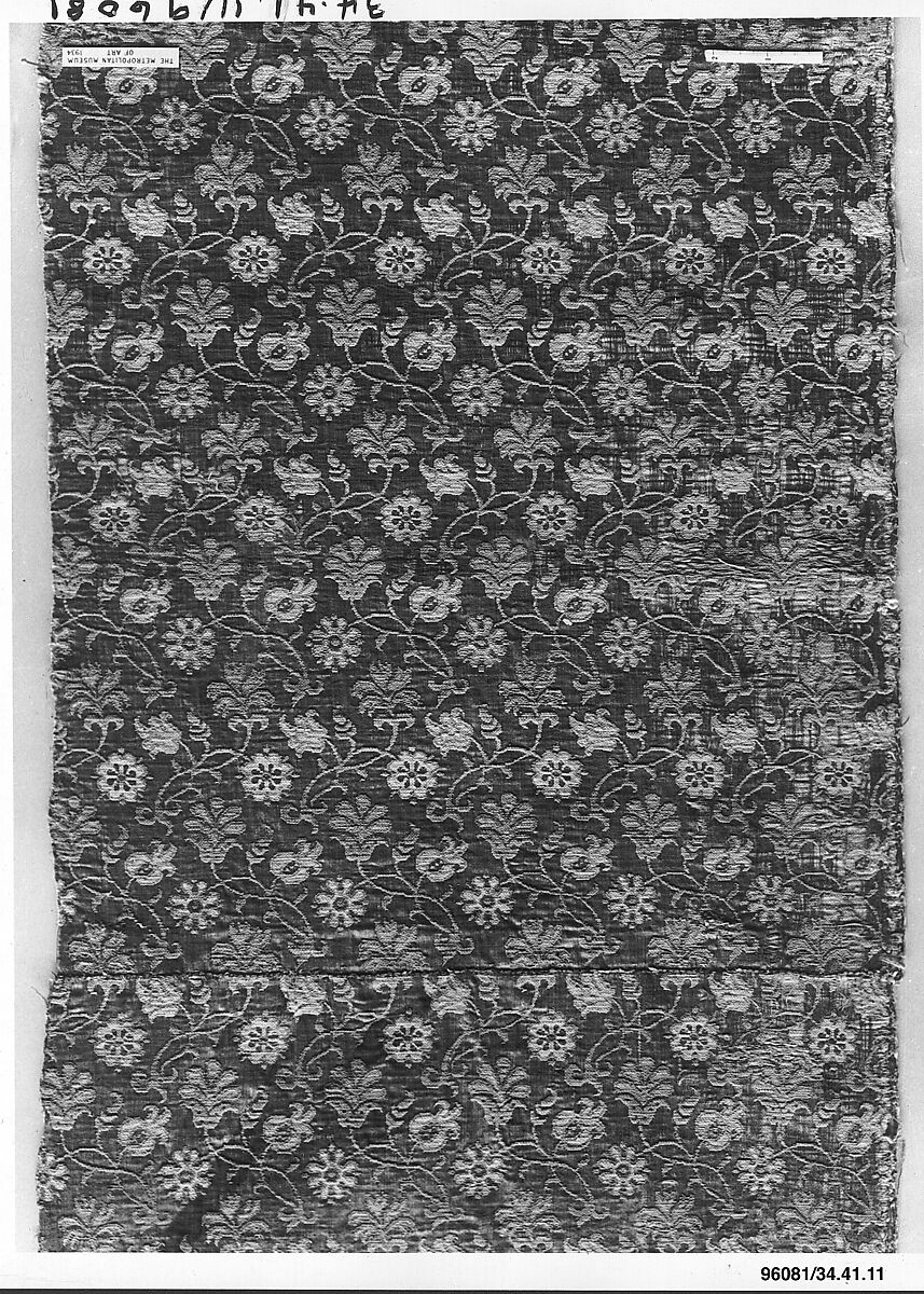 Piece, Silk and linen, Spanish 