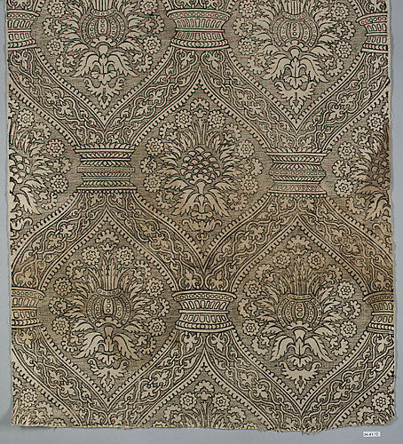 Length of block printed linen