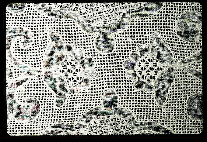 Lappet (one of a pair), Drawnwork, muslin, French or Danish