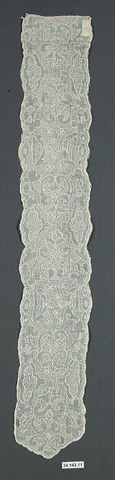 Lappet (one of a pair), Drawnwork, muslin, French or Danish 