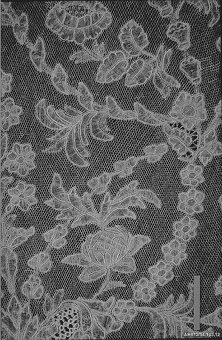 Cap crown, Bobbin lace, Brussels bobbin lace, point d'Angleterre, Flemish