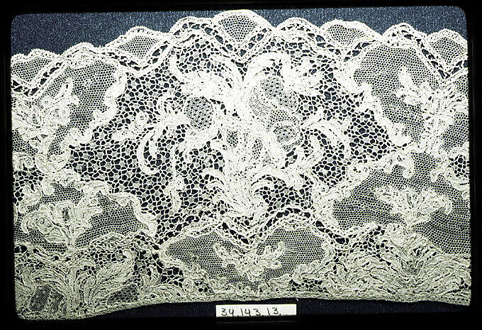 Band, Needle lace, point d’Alençon, French 