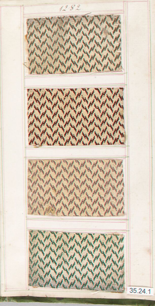 Textile Sample Book, French