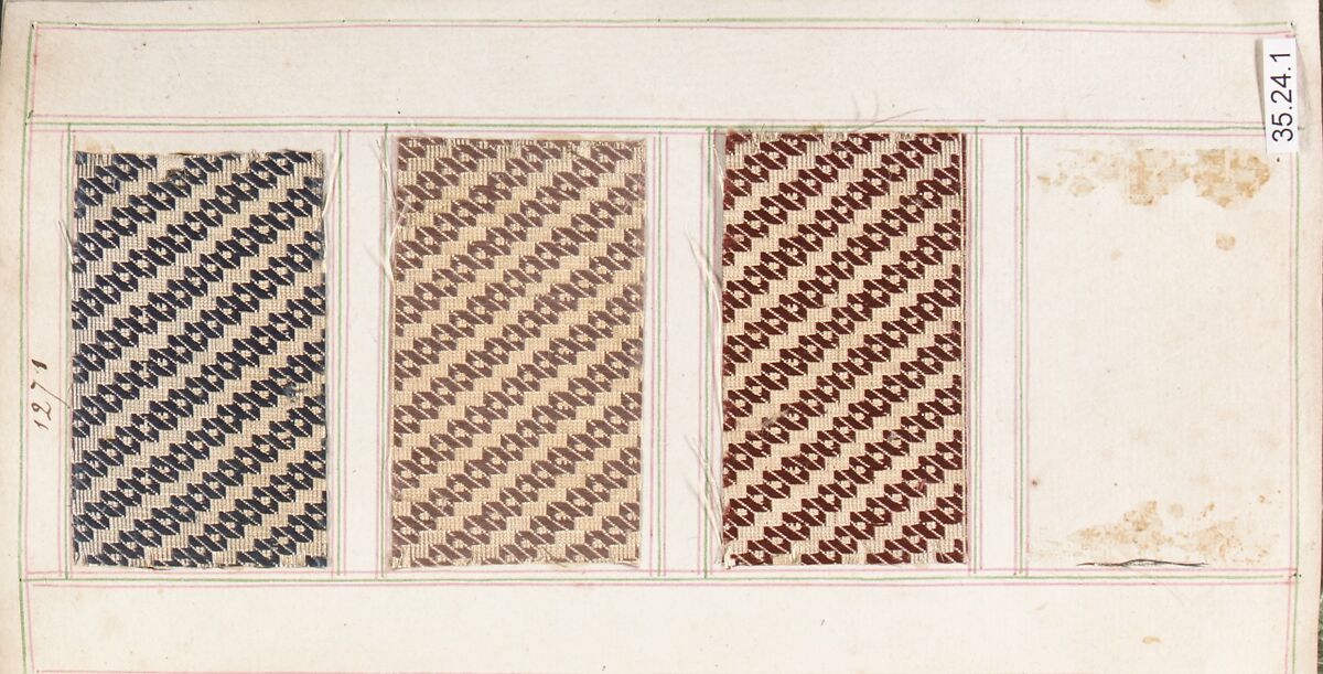 Textile Sample Book, French 