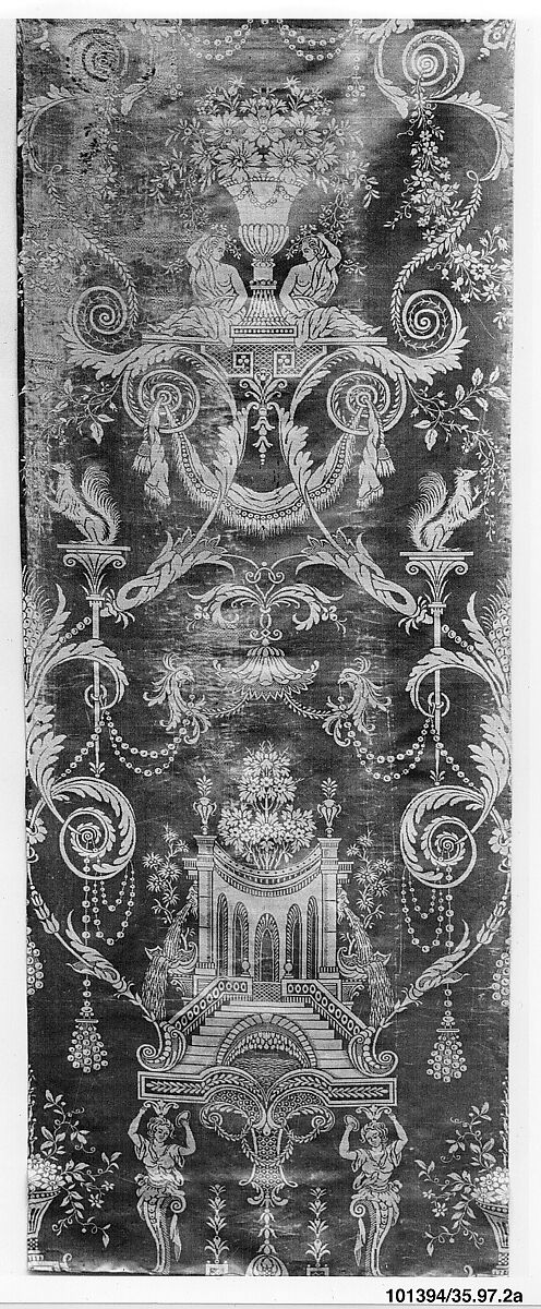 Panel, Silk, French 