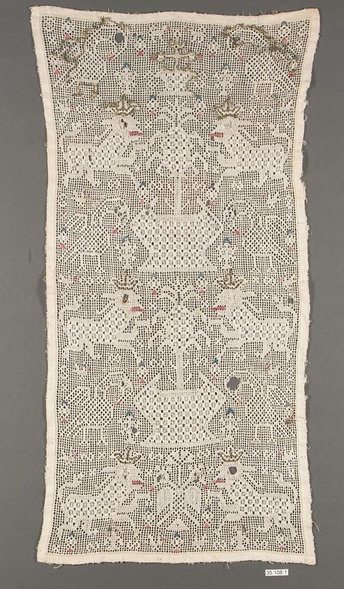 Panel, Drawnwork, Mexican