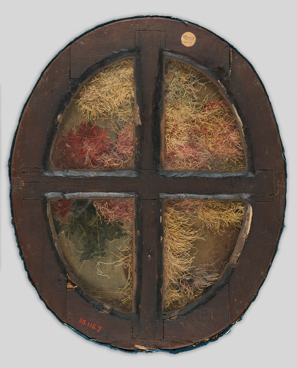 Flowers in a Vase and Two Plums, Anne Vallayer-Coster (French, Paris 1744–1818 Paris), Wool, silk (25 warps per inch, 10 per cm.), French, Paris