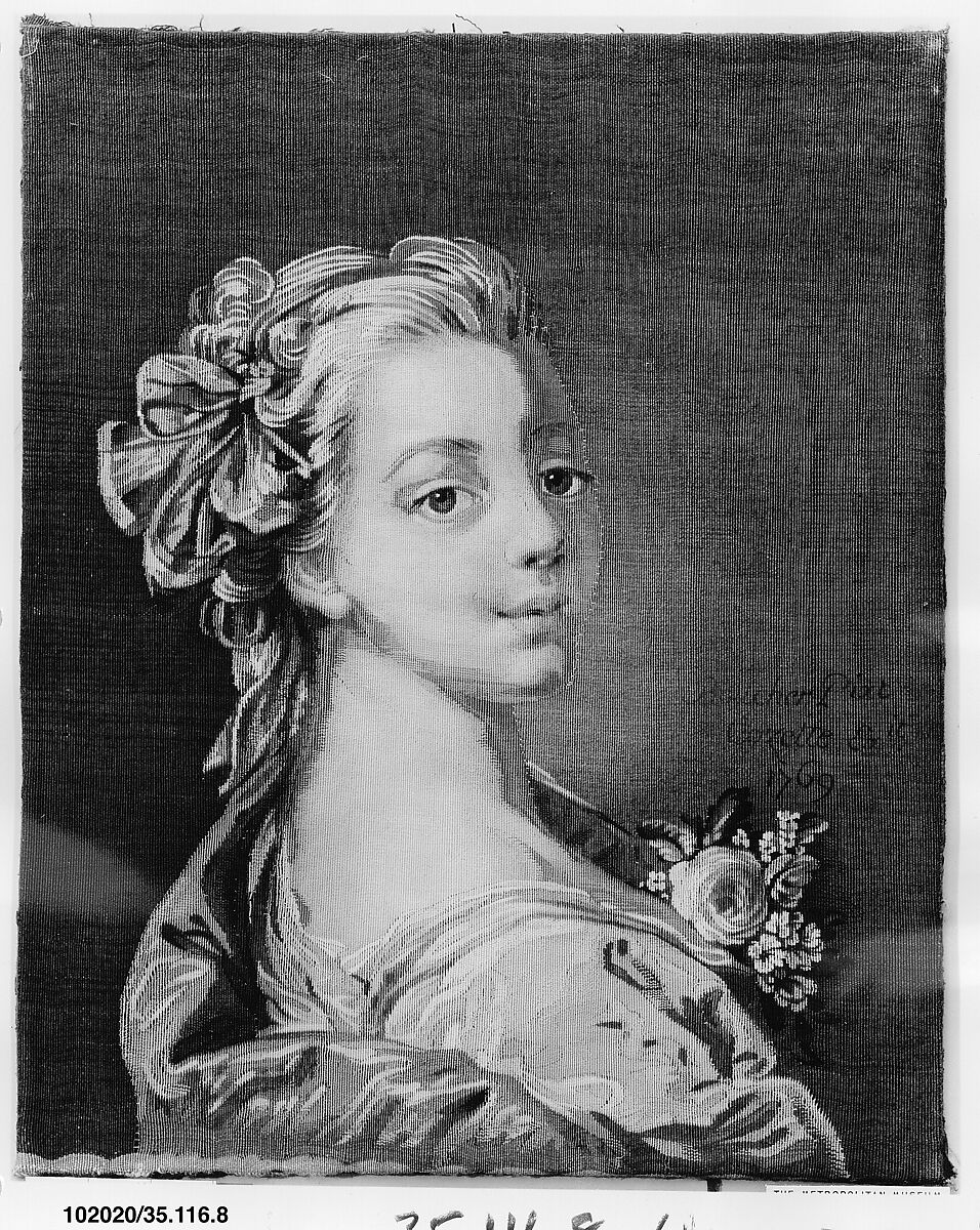 Boucher's Daughter, Jeanne Elisabeth Victoire Deshays, After a design by François Boucher (French, Paris 1703–1770 Paris), Wool, silk (25 warps per inch, 10 per cm.), French, Paris