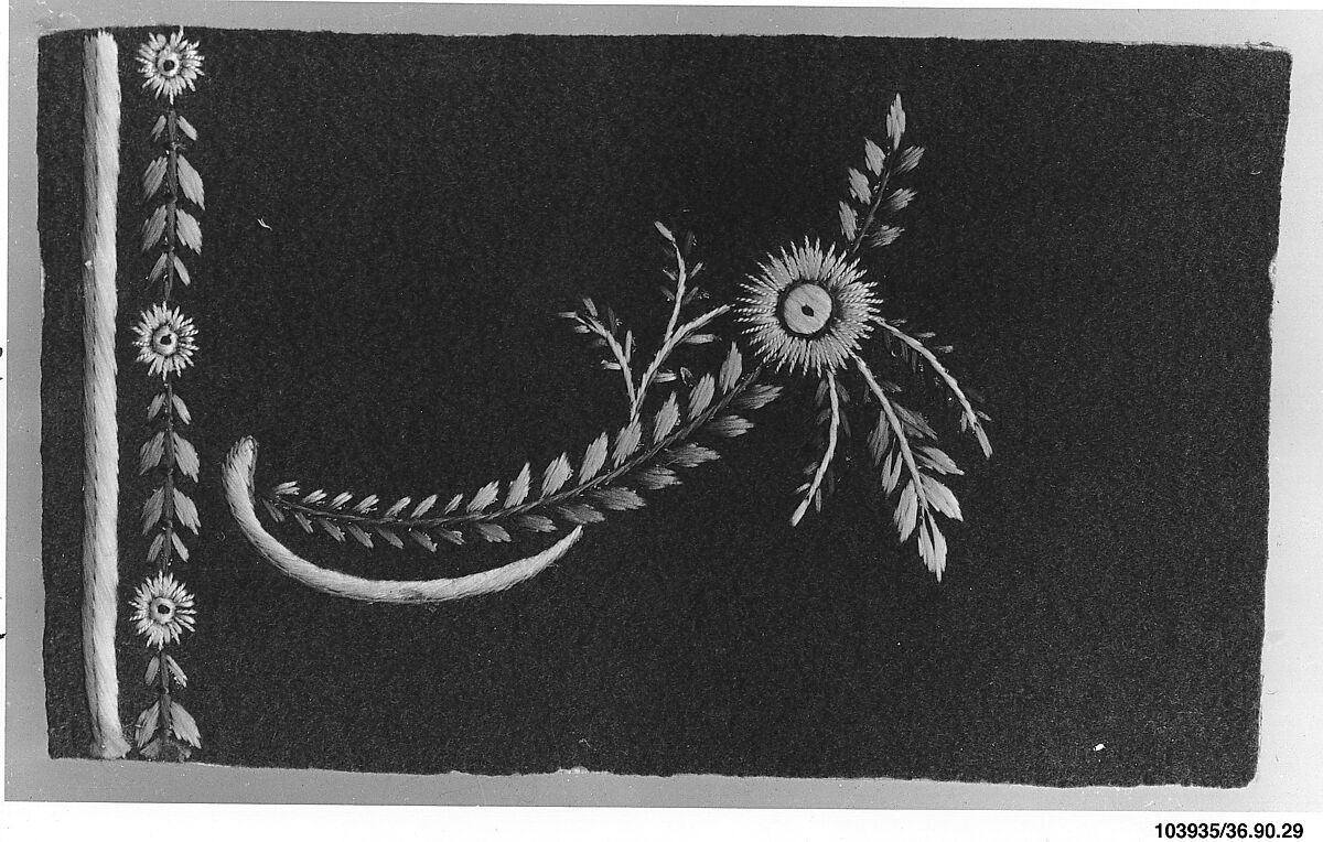Sample, Silk on wool, French 