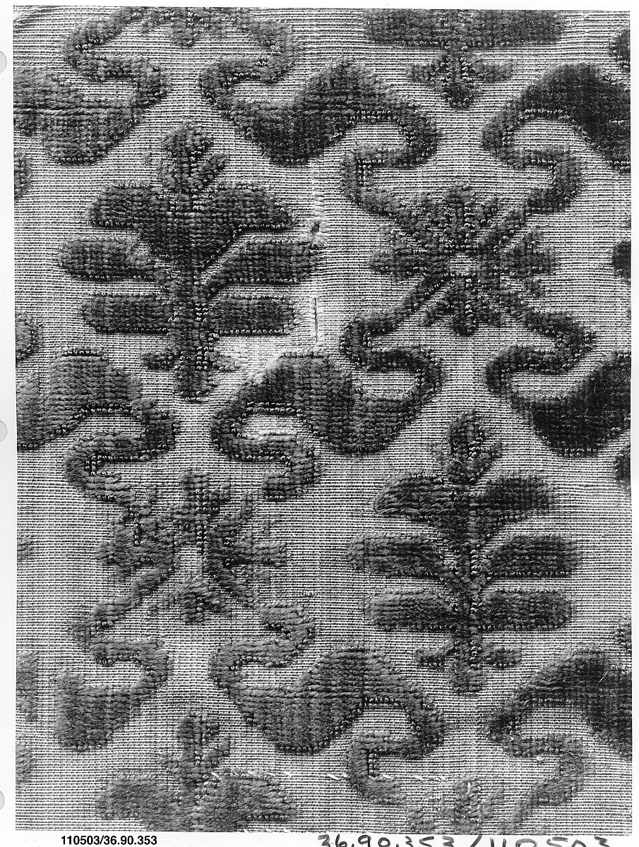 Piece, Silk and metal thread, Italian