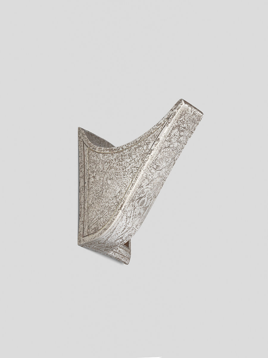 Lance Rest, Steel, textile, gold, Spanish