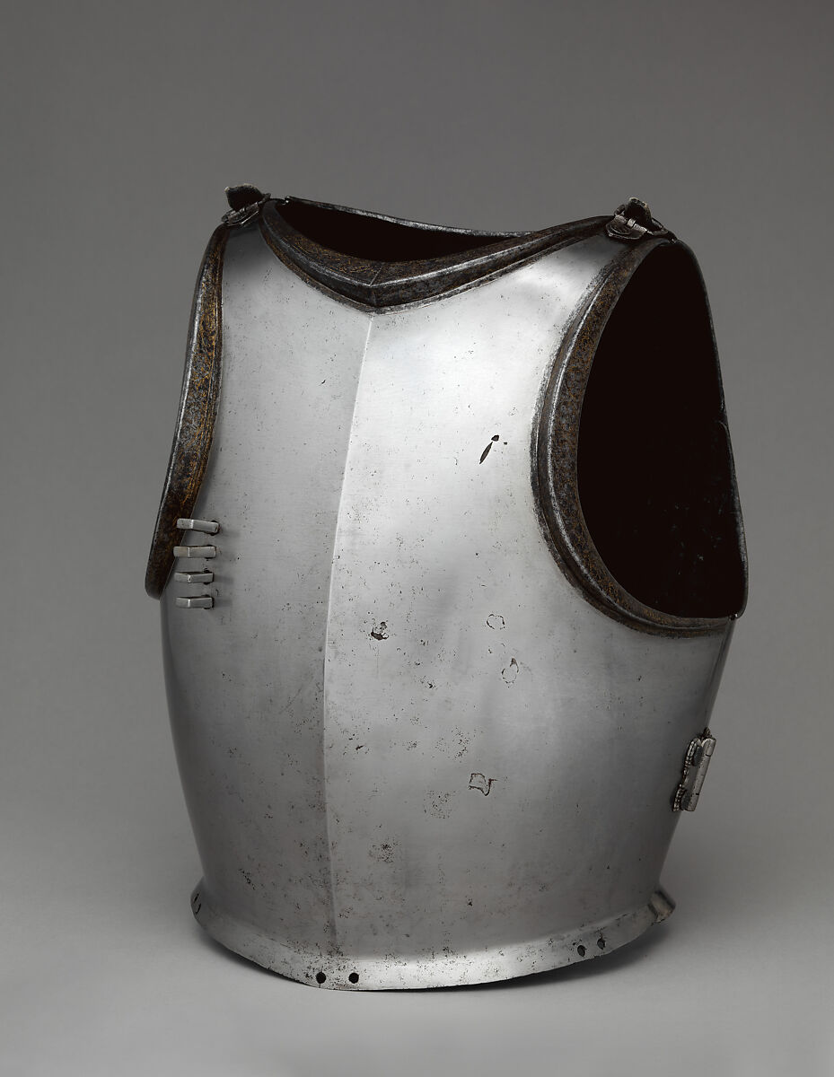 Cuirass, Steel, gold, Italian or Flemish 