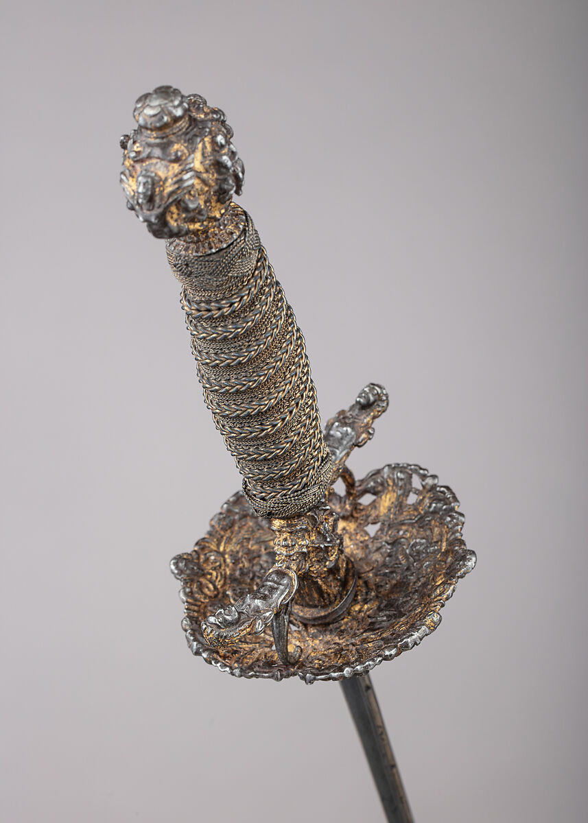 Smallsword, Steel, gold, wood, Probably French, Paris