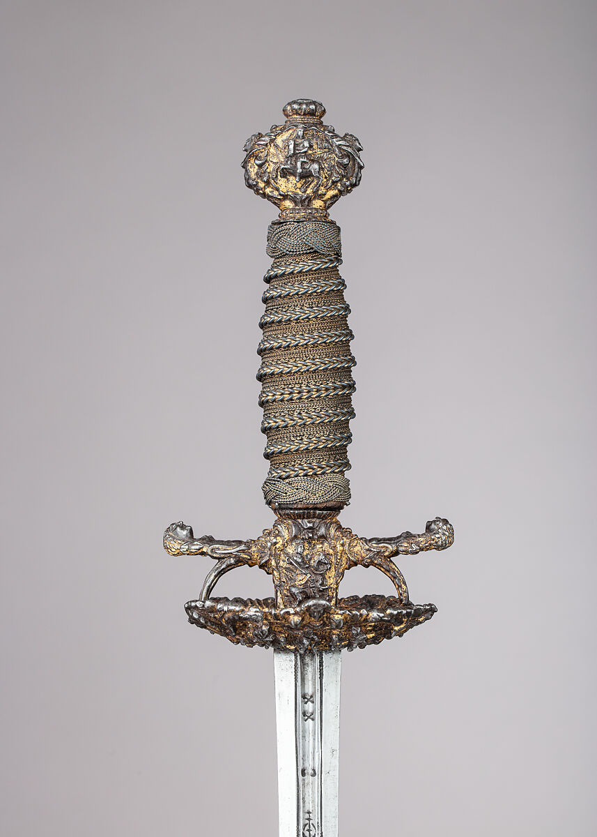 Smallsword, Steel, gold, wood, Probably French, Paris