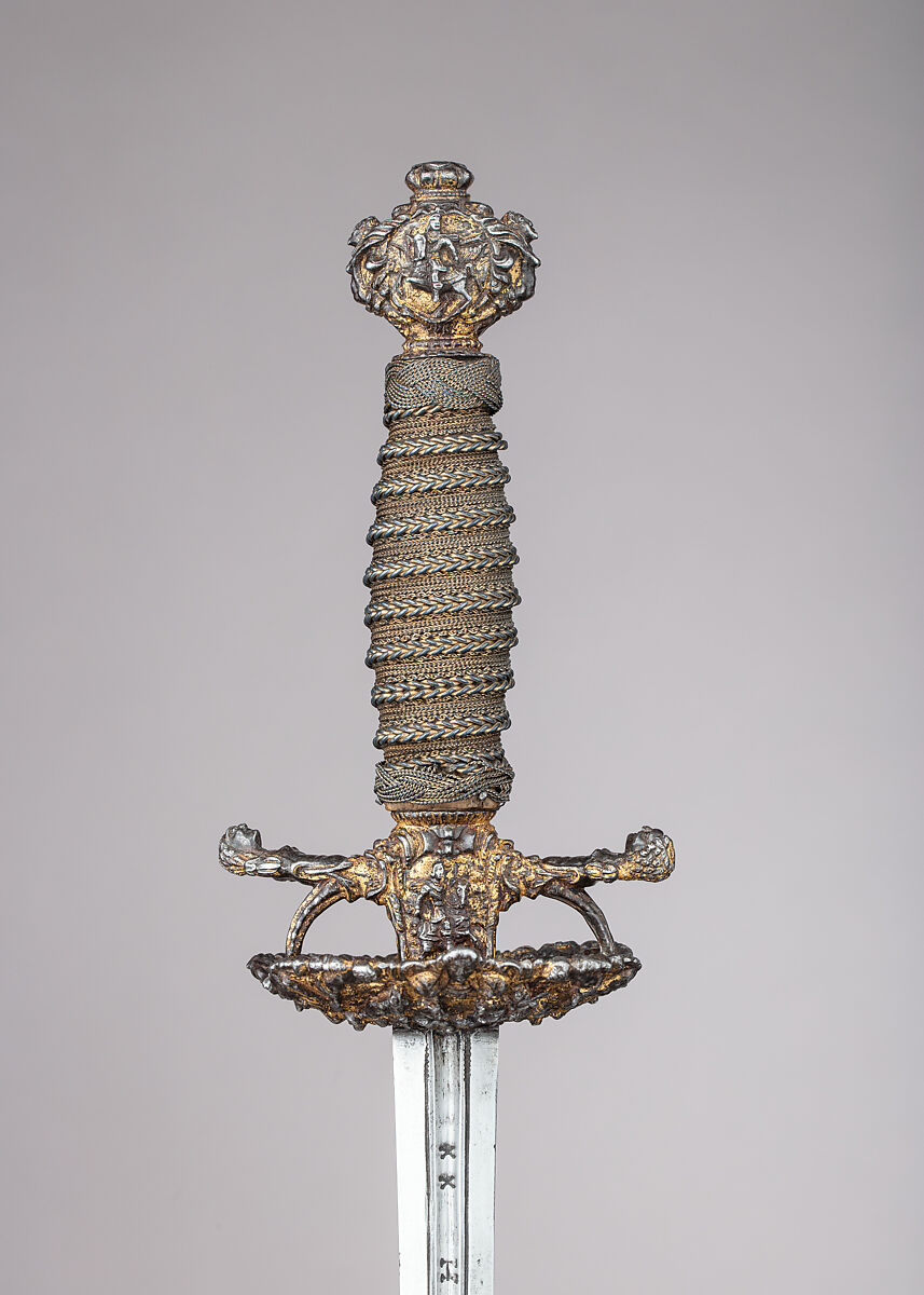 Smallsword, Steel, gold, wood, Probably French, Paris