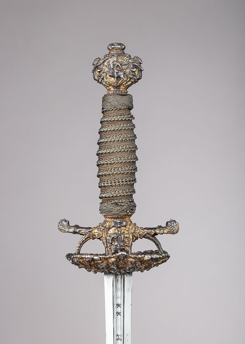 Smallsword, Steel, gold, wood, Probably French, Paris 