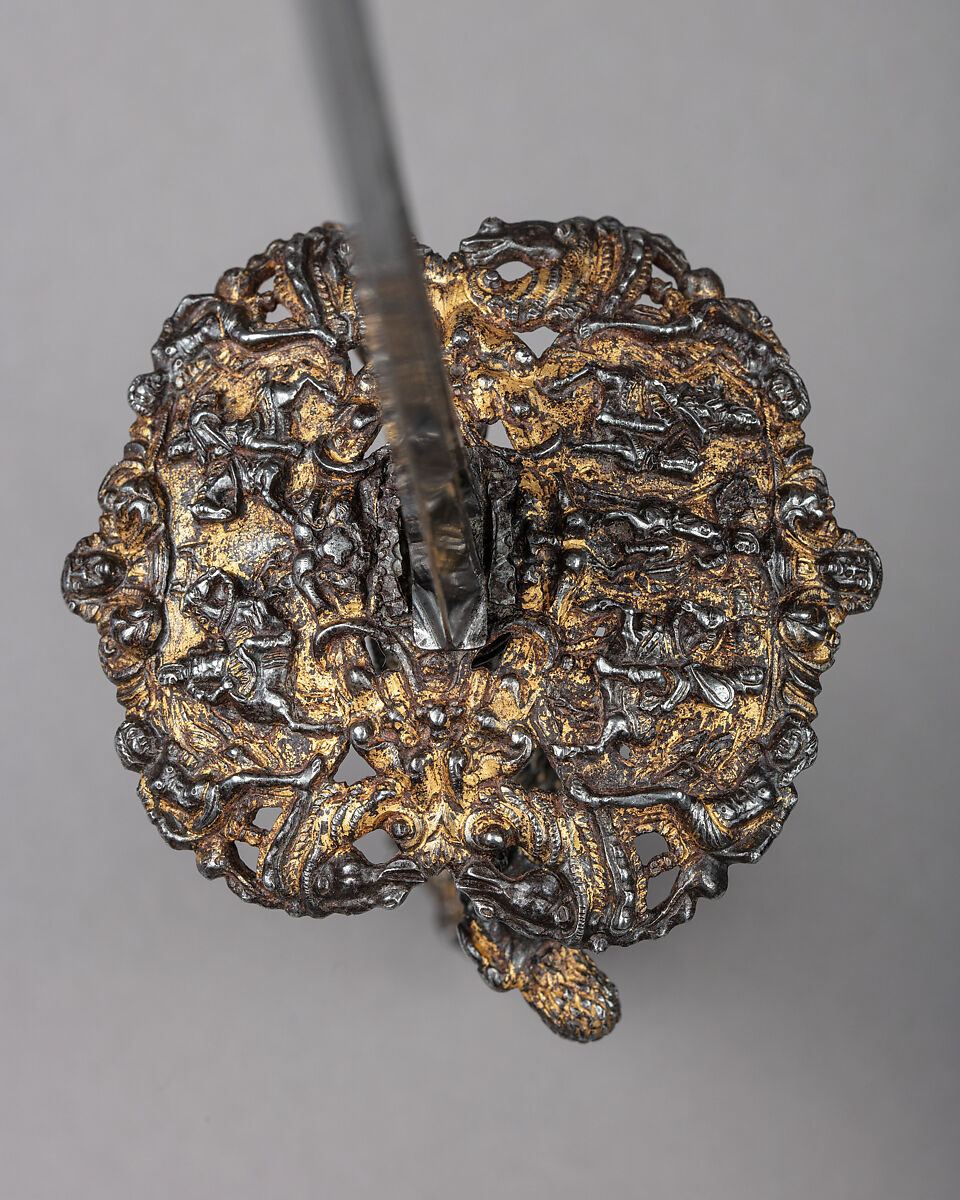 Smallsword, Steel, gold, wood, Probably French, Paris