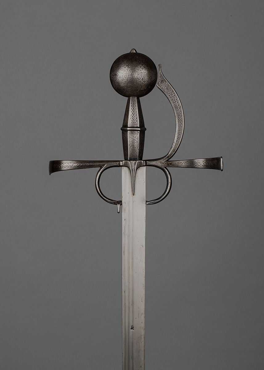 Rapier, Steel, silver, Italian